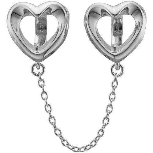 Image of Safety hearts sølv Collect armbånds charm smykke fra Christina Collect